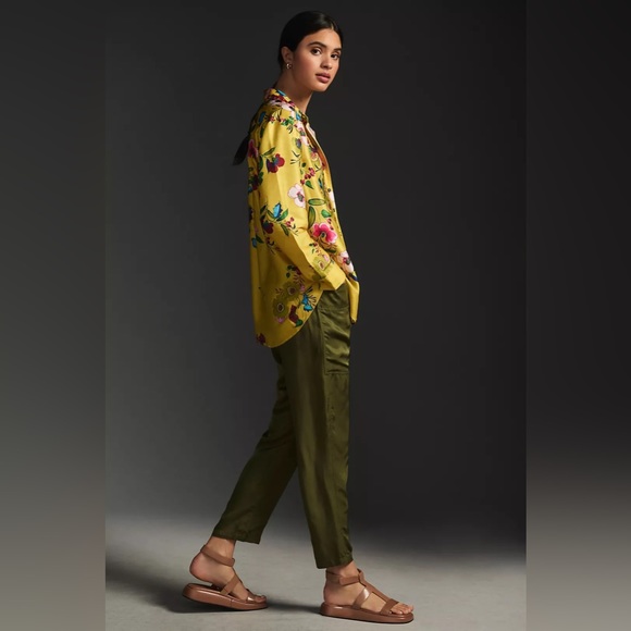 New🌟By Anthropologie Relaxed Buttondown Blouse - Picture 4 of 5